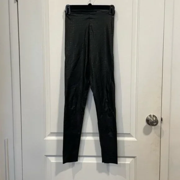 Commando Faux Leather Croc Leggings SZ S - Picture 4 of 5